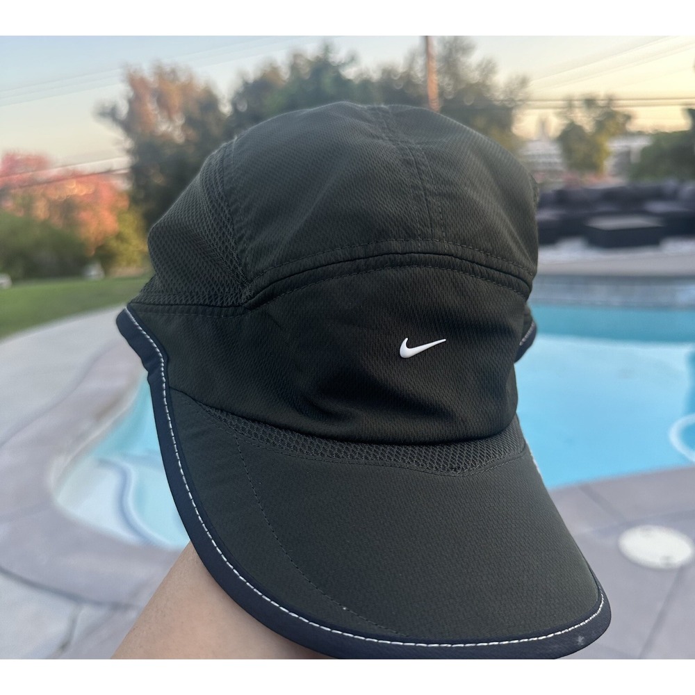 *Nike Daybreak* Dri-Fit Mesh 5-Panel Running Cycling Hat Adjustable Tailwind
